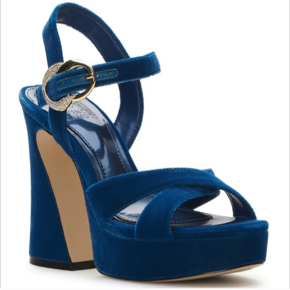Vince Camuto Blue Platform Sandals
